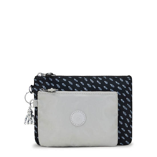 Kipling Duo Pouch Printed 2-in-One Pouches Bags Ultimate Dots | CA 2119AH